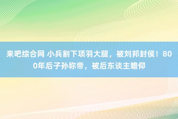 来吧综合网 小兵割下项羽大腿，被刘邦封侯！800年后子孙称帝，被后东谈主瞻仰