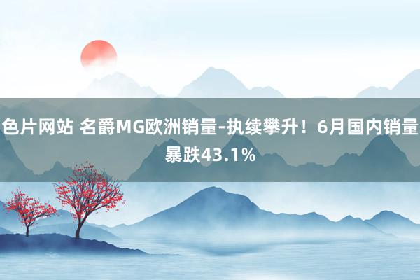 色片网站 名爵MG欧洲销量-执续攀升！6月国内销量暴跌43.1%