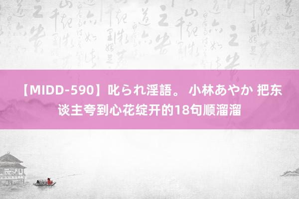 【MIDD-590】叱られ淫語。 小林あやか 把东谈主夸到心花绽开的18句顺溜溜