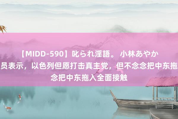 【MIDD-590】叱られ淫語。 小林あやか 外媒：以官员表示，以色列但愿打击真主党，但不念念把中东拖入全面接触