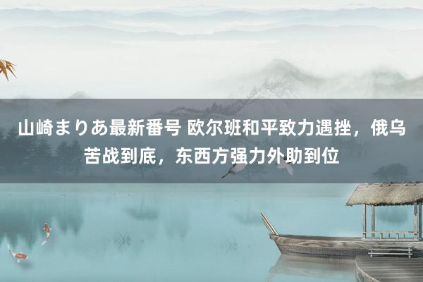 山崎まりあ最新番号 欧尔班和平致力遇挫，俄乌苦战到底，东西方强力外助到位