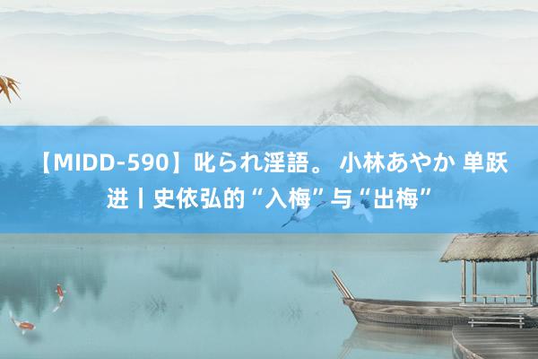 【MIDD-590】叱られ淫語。 小林あやか 单跃进丨史依弘的“入梅”与“出梅”