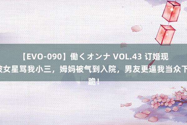 【EVO-090】働くオンナ VOL.43 订婚现场被女星骂我小三，姆妈被气到入院，男友更逼我当众下跪！