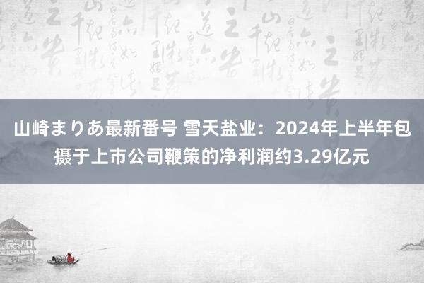 山崎まりあ最新番号 雪天盐业：2024年上半年包摄于上市公司鞭策的净利润约3.29亿元