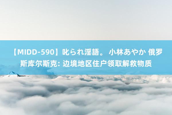 【MIDD-590】叱られ淫語。 小林あやか 俄罗斯库尔斯克: 边境地区住户领取解救物质